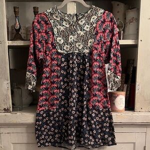 Zara Kids Dress Pink & Dark Floral Beautiful Dress Brand New w/Tags Size 9